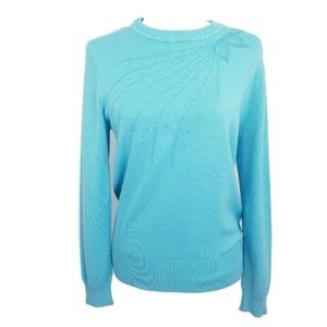 Castle Of Ireland 12 38 Knit Sweater Light Blue